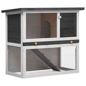 Meilleurs prix pour SOLO - Clapier lapin/poulets - JILLS Enclos 2 à 4 poules dextérieur 1 porte Gris Bois FT856778
