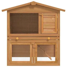 Meilleurs prix pour Clapier dextérieur Enclos pour petits animaux 3 portes - Solide&Luxe - clapier lapin - Bois - 78 x 43 x 94 cm（81987）