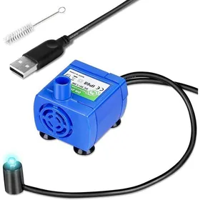 Meilleurs prix pour Pompe de fontaine à eau pour chat et chien, version améliorée DR-DC160, pompe de remplacement silencieuse avec veilleuse LED