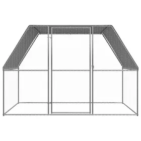 Meilleurs prix pour SALE 2025Petit enclos Maison poules MOOD - Poulailler argenté et gris 3x2x2 m acier galvanisé Chill271726