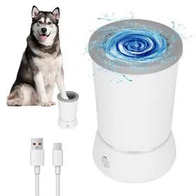 Meilleurs prix pour Nettoyeur de Pattes Automatique pour Chien - USB-C - Portable - Adapté Taille Petite/Moyenne - Entretien Maison Propre - Blanc
