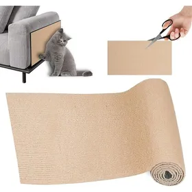 Comparer les prix de Griffoir Chat Canapé Protection canape Chat Tapis Griffoir pour Facile à Couper Meubles Murs Sisal et Moquette DIY Kak ARBRE A CHAT