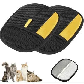 Meilleurs prix pour Gant anti poils animaux lot de 2 brosse poils chat chien reutilisable nettoyage vetements canape tapis lavable
