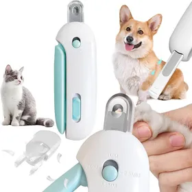 Meilleurs prix pour Coupe-ongles pour chat avec ouverture réglable,coupe-griffes pour chien avec 4 vitesses et lime à ongles,outil de toilettage(bleu)