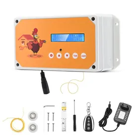 Comparer les prix de TTLIFE Porte Automatique Poulailler, avec minuterie et Capteur Etanche Ouvre-Porte de Poulailler sur Secteur ou Batterie