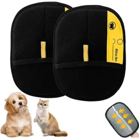Comparer les prix de 2 Pièces Gant Anti Poil Gant Ramasse Poils Animaux Gant Anti Poils Animaux Gants épilation Réutilisables pour Le Multicol BROSSE
