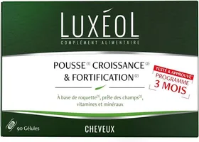 Comparer les prix de Luxeol - Pousse Croissance & Fortification - Complément Alimentaire - Roquette, Prêle Des Champs, Zinc, Cuivre, Sélénium, Vit