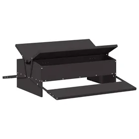 Meilleurs prix pour Nourrisseur à pédale pour poules - vidaXL - 75x53x205 cm - Noir - Acier laminé à froid - Capacité 10 kg