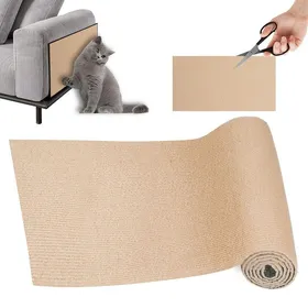 Comparer les prix de Griffoir Chat Canapé Protection canape Chat Tapis Griffoir pour Facile à Couper Meubles Murs Sisal et Moquette DIY Kaki GRIFFOIR