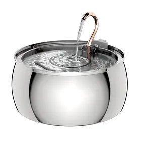 Meilleurs prix pour Fontaine a Eau Chat 4 LFontaine à Eau pour Chat en Acier InoxydableRobinet Design Sortie deau pour Les Familles