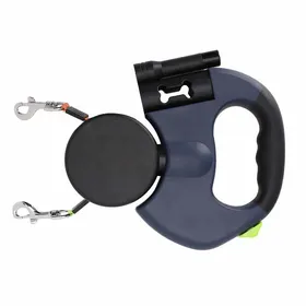 Meilleurs prix pour zhan-Laisse rétractable pour chien 360° double extrémité en ABS et nylon auto-rétractable pour chiens et chats de petite