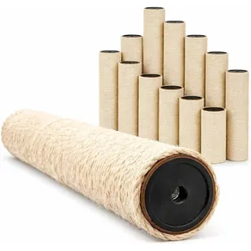 Meilleurs prix pour Colonne en sisal pour arbre à chat - GREENVEA - 45xØ92 cm - Filetage M8 ou M10 - Très résistant - Sisal naturel - Beige