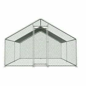 Meilleurs prix pour Poulailler Plein Air Métal 3.03x4x2m Toile PE Imperméable et Serrure Sécurité pour Poules Lapins Petits Animaux POULAILLER