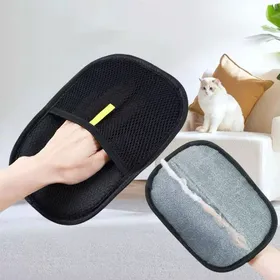 Comparer les prix de Gants dépilation pour chat - Gants de rasage statique - doux non blessants paquet de 2