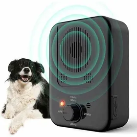 Meilleurs prix pour Dispositif anti-aboiement ultrasonique - VIREX® - Ultrasons inoffensifs - Portée 15 m - 3 niveaux de fréquence