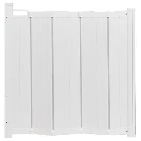 Comparer les prix de Bettacare Barrière de Sécurité Automatique Pliante Rétractable pour Chien 55cm - 89cm Couleur Blanc