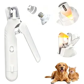 Comparer les prix de Coupe-ongles et lime électrique 2 en 1 pour animaux de compagnie avec double éclairage LED rechargeable par USB fonctionnement