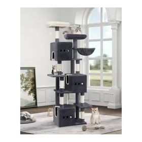 Meilleurs prix pour Arbre à chat de 193cm de largearbre à chat XXLarbre à chat à 7 niveaux2plateformesavec