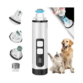 Meilleurs prix pour Coupe-ongles pour chiens et chats – Lime à ongles électrique ultra-silencieuse pour animaux avec lumière LED meuleuse et lime...