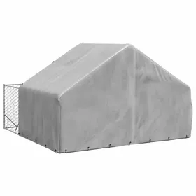 Meilleurs prix pour Pet®Argent Niche dextérieur pour chien enclos 3x3x19 m - robuste et durable - Acier galvanisé 7_6182709