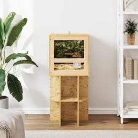 Comparer les prix de MOT10691-Terrarium Marron 40 x 40 x 40 cm OSB