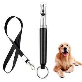 Meilleurs prix pour Sifflet Chien Ultrasonique Silencieux Noir - Réglable/Cordon - Anti-aboiement - Toutes Races QIEDOVIEY
