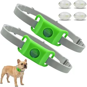 Meilleurs prix pour Collier antiparasitaire naturel pour chiens - Ingrédients 100% naturels - Protection durable - vert