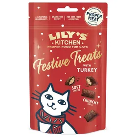 Meilleurs prix pour Lily’s Kitchen Friandises de Noël à la dinde pour chats 60 g