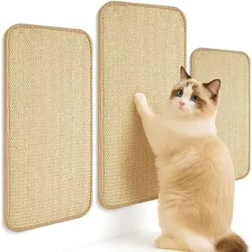Meilleurs prix pour Lot de 3 Tapis Griffoir pour Chat Tapis Griffoir Chat en Sisal (60x30cm+50x25cm+40x20cm) Grattoir Auto adhésif Protège canapé
