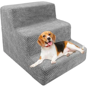 Comparer les prix de Escalier pour ChienEscalier pour Chat ChienMarche pour CanapéEscalier ChatRampe Canapé3 Marches Amovible et Lavable
