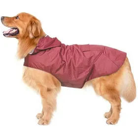 Comparer les prix de Veste imperméable pour chien - ULISEM - Taille 4XL - Polyester ultraléger - Doublure respirante - Bandes réfléchissantes