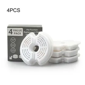 Comparer les prix de Filtres pour fontaine deau pour animaux - Phoesky - 4 pièces - 10x10 5x1 9 cm - Charbon de bois