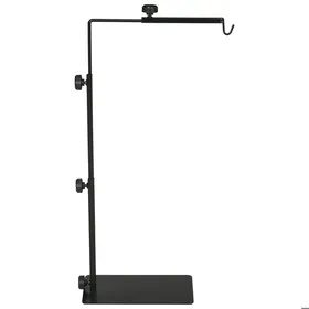 Meilleurs prix pour Porte-lampes à chaleur pour terrariums Réglable en hauteur 40x15x95cm En acier Ce qui améliore lhabitat de votre reptile Noir