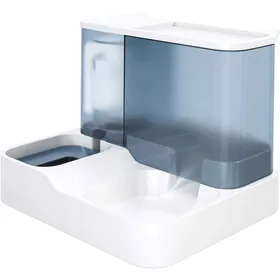 Meilleurs prix pour Distributeur Croquettes - KZQ - Automatique - Bol Double - Polypropylène - Bleu