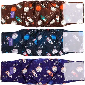 Meilleurs prix pour Bandeaux ventraux pour chiens - VETOBIOL - Lot de 3 pièces - Taille XS - Tour de taille 178-229 cm - Multicolore