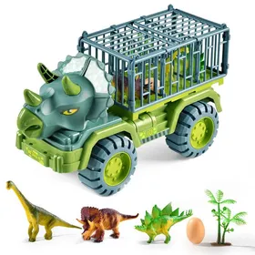Meilleurs prix pour Jouet Camion Dinosaure pour Enfants Camion Dinosaure Voiture de Transport Triceratops avec 3 Figurines de Dinosaures