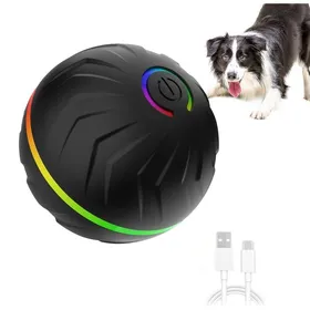 Meilleurs prix pour Lanceur de balle rechargeable par USB pour chiens jouet interactif pour animaux de compagniejouet pour enrichissement 67 cmNoir