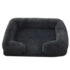 Comparer les prix de Lit carré en peluche pour animaux de compagniecoussin épaissimaison pour chiens et chatscanapé pour chiens FlyffyL 80X55CMDar