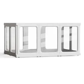 Meilleurs prix pour Parc pour Chien Enclos Interieur Cage - Parc Enclos pour Chiens Chiots Lapins Métal 60 cm de hauteur avec double verrouillage
