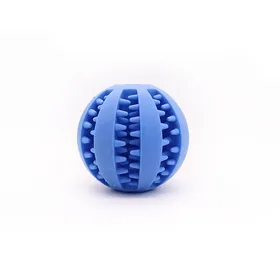 Meilleurs prix pour Boule à mâcher pour animaux - Phoesky - Caoutchouc naturel - 7 cm - Bleu - Jouet interactif