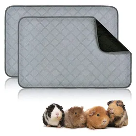 Comparer les prix de 2 Tapis de cage couche absorbante épaisse lavable en machine pour cochons dInde rats hamsters .