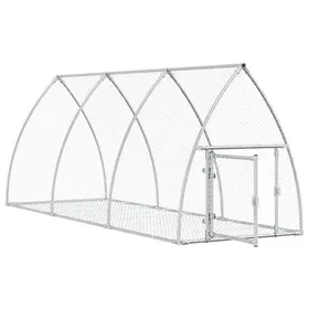 Comparer les prix de EN SOLDE*Meuble pour lapin/Poule - MOANA -Grand Clapier - argenté 105x300x120 cm acier galvanisé@257927