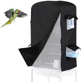 Comparer les prix de Housse cage oiseaux occultante imperméable avec fermeture éclair et petite fenêtre pour perroquets perruches aras