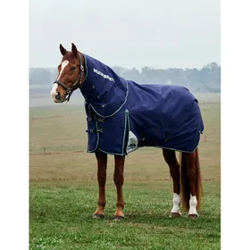 Meilleurs prix pour Couverture dextérieur pour cheval détachable au coup Weatherbeeta Comfitec Plus Dynamic 100g - Bleu - 125 cm