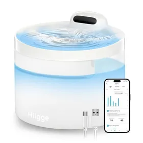 Comparer les prix de Fontaine a Eau Chat [96 Jours Autonomie] Fontaine à Eau pour Chat et Chien S Fil Detecteur de Mouvement 25dB Super FONTAINE A EAU