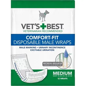 Comparer les prix de Coupe Confortable Jetables Couches pour Chien Mâle avec Indicateur de Transpiration1 Paquet de 12