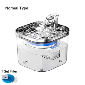 Meilleurs prix pour Fontaine à eau pour chat - Phoesky - 2 L - Acier inoxydable 304 - Système de filtration décuple - 3 modes de débit