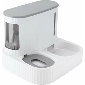 Comparer les prix de Distributeur Automatique de Nourriture 2 en 1 mangeoire pour Chien résistant à lusure Gamelles pour Chats matériau sr Di