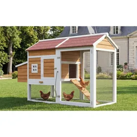 Comparer les prix de HOMVRA poulailler dextérieur 185 x 91 x 115 cm avec pondoir perchoir tiroir galvanisé jusquà 4 poules