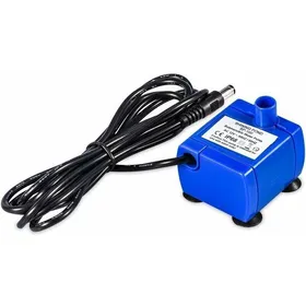 Comparer les prix de Pompe fontaine pour chat – Pompe à eau submersible silencieuse 16 L – Câble 18 m – Compatible 12 V – Fixation ve